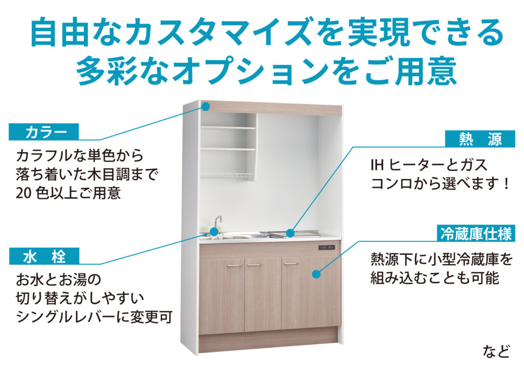 多彩なオプションで自由にカスタマイズ