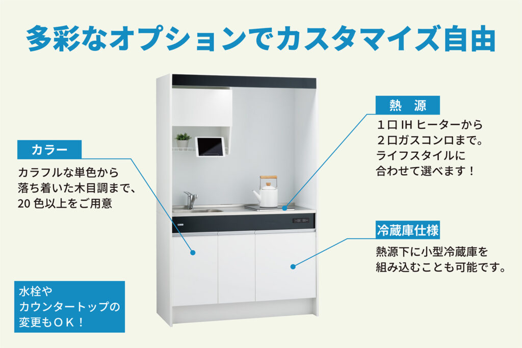 オプション機器、カラーも多数